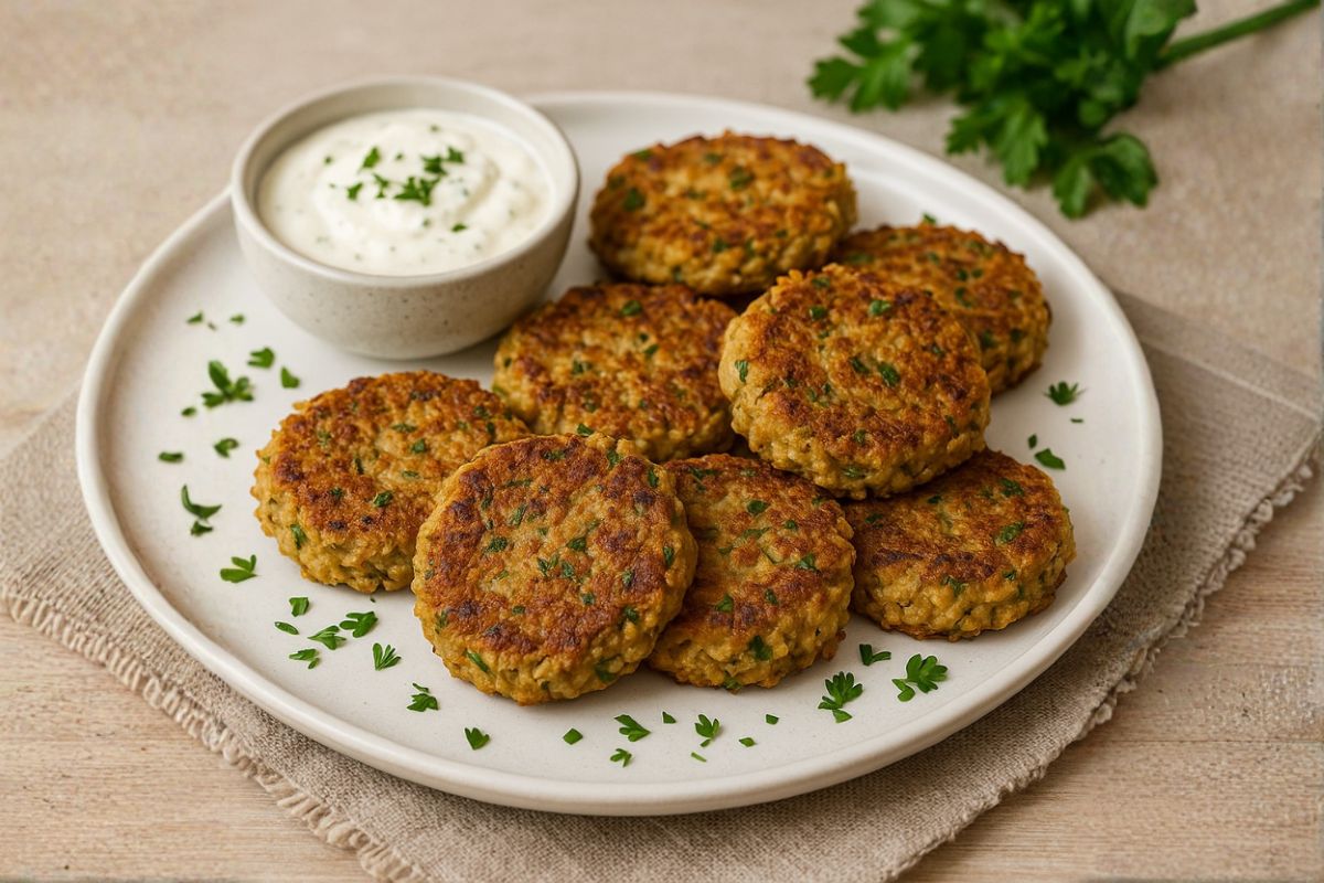 Mehr über den Artikel erfahren Wärmende Grünkernbratlinge mit Sellerie – regional & winterlich gut